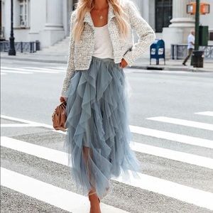XS Blue Tulle Skirt from Vici Collection.  Worn once.